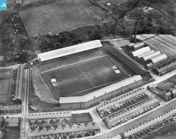 aerial photograph Ewood Park football stadium, Bolton Road… | Flickr