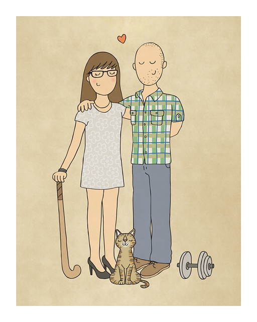 Custom Couple Portrait | This is one of my custom portraits.… | Flickr