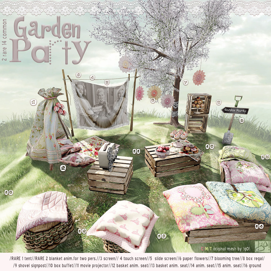 Go Garden Party Gacha Key Bloom 15 April Gocha Merlin
