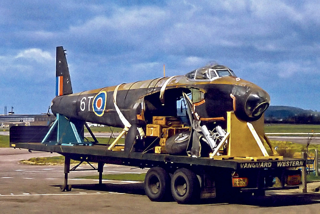 G-ASKC   (TA719) De Havilland DH.98 Mosquito TT.35 [TA719] (Ex Royal Air Force / Skyfame Museum) Staverton~G  @1970's