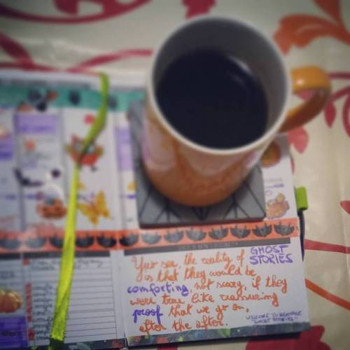 Last Week on my Planner with Orange and Spices Tea
