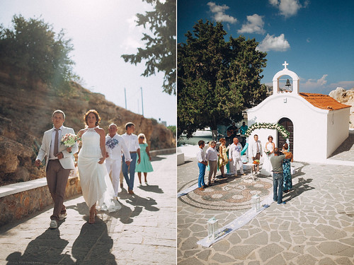 Wedding ceremony at Rhodes Island