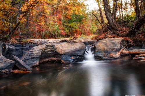 statepark autumn red orange water colors leaves yellow river falls rapids sweetwater swirling georgiad800