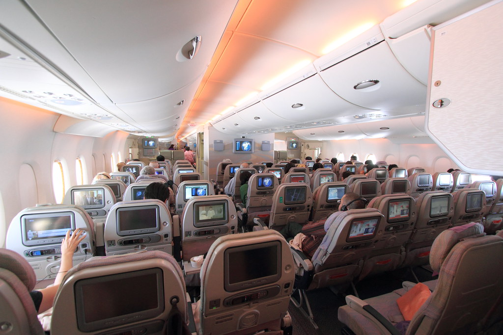 On Board Emirates A380 A6 Eds Economy Class Explore Emir