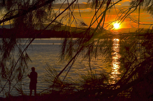 SUNSET OVER LAKE BURLEY GRIFFIN #3