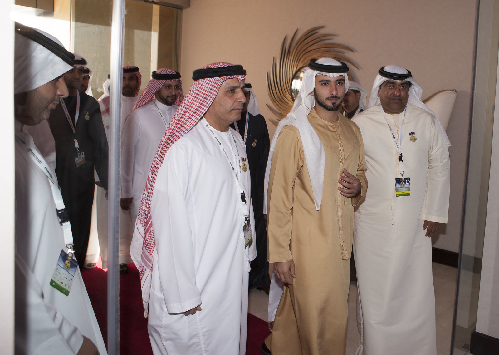 Sheikh Al Maktoum, Mattar Al Tayer and Mohamed Al Kamali