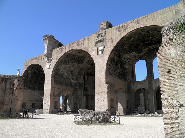Basilica of Maxentius and Constantine (Basilica Nova), Upper Via Sacra, Rome