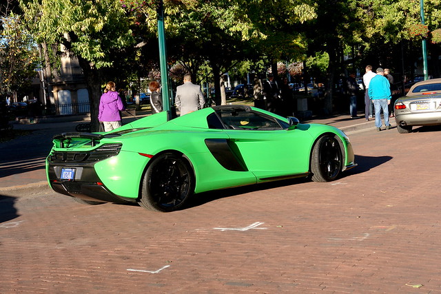 The green McLaren