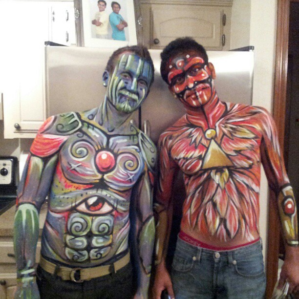 Body Painted Men by The Crump Effect. 