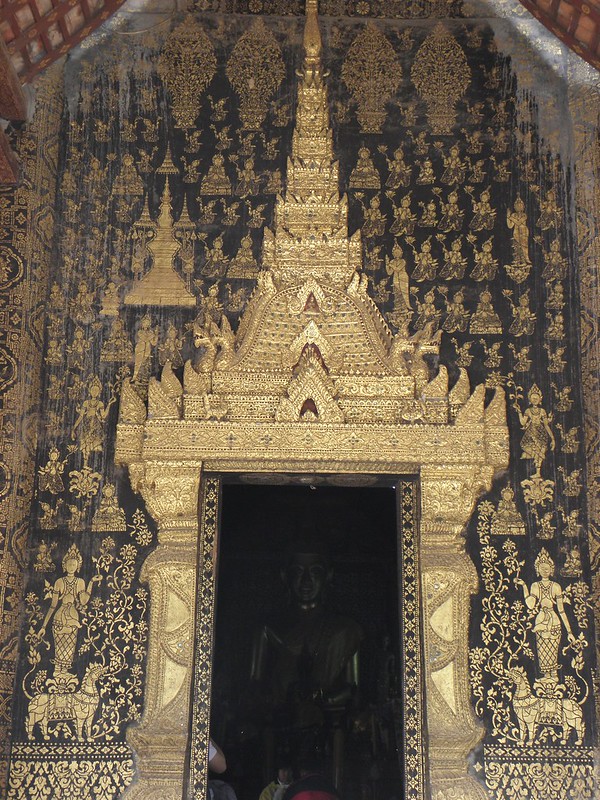 Inside a temple in Luang Prabang, northern Laos