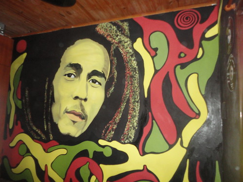 artwork mural bob reggae marley