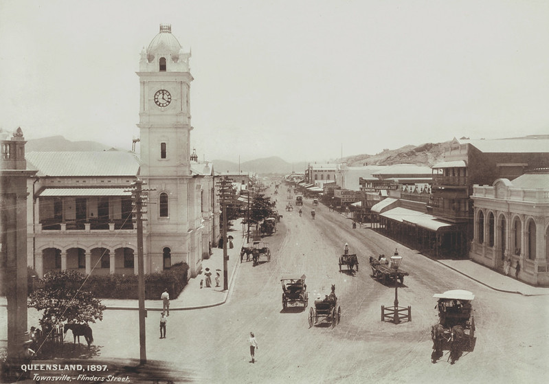 Looking down Flinders Street, Townsville, 1897
