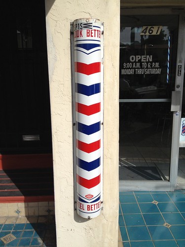 Another Marvy Barber Pole Sign! Look Better Feel Better | Flickr