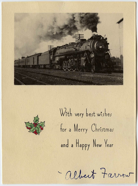 Northern Pacific Christmas Card, 1930's