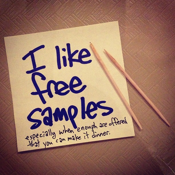 I like free samples