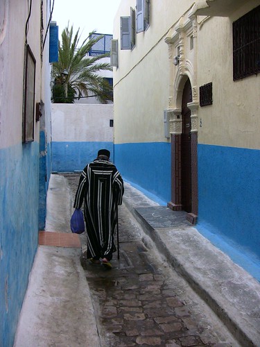 Marokko , Rabat, In den Gassen der Kasbah des Oudaïas, 4-24/1710