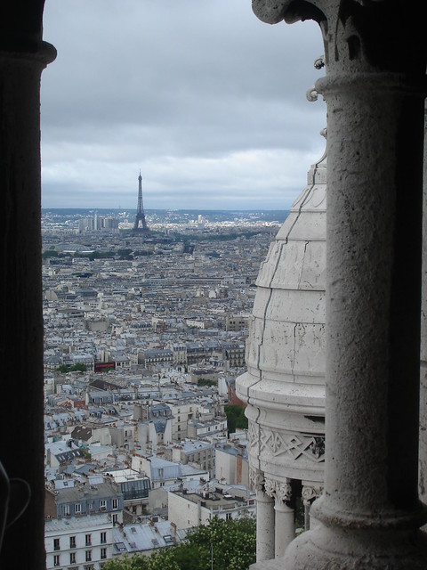 The Eiffel Tower from atop Sacre Coeur
