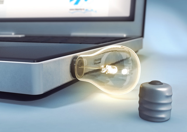 'Einstein' USB flash concept