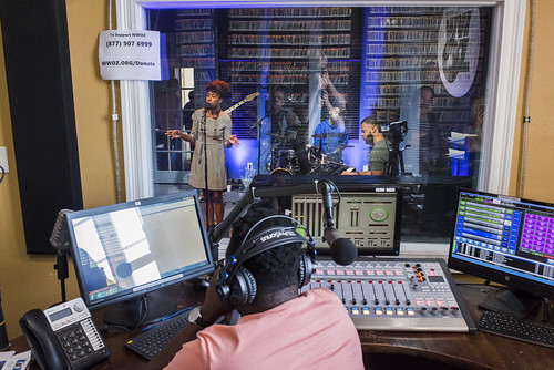 Mykia Jovan performs during the WWOZ 2018 Spring Pledge Drive on March 21, 2018. Photo by Ryan Hodgson-Rigsbee RHRphoto.com