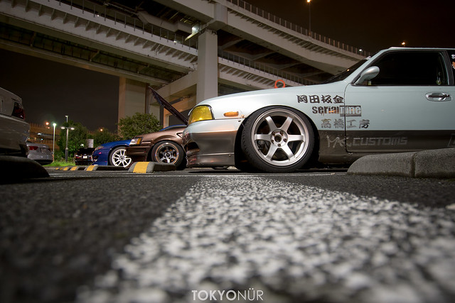 Team Freee's x Lowbrain Racing x 極東SKILLZ Meet ups at Daikoku P.A