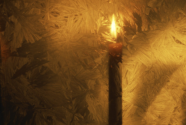 Holiday Fire Safety - Burning candle