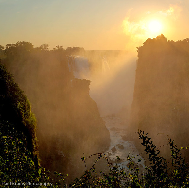 Victoria Falls Sunrise Vertorama