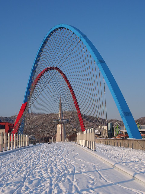 Expo Bridge-Snowy-Daejeon-South Korea
