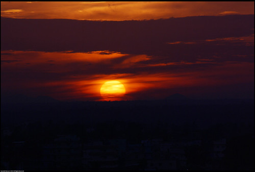 Going Down on me by saish746, from sunset red sky orange india yellow clouds sunrise dawn star golden twilight ray view apartment 