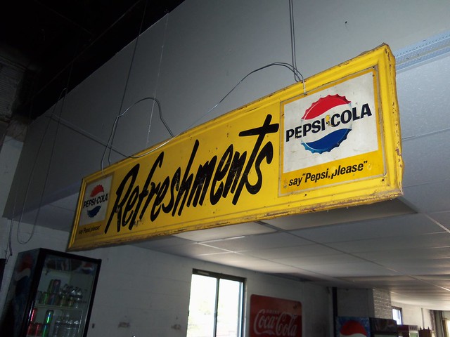 Vintage Pepsi Cola Concession Sign