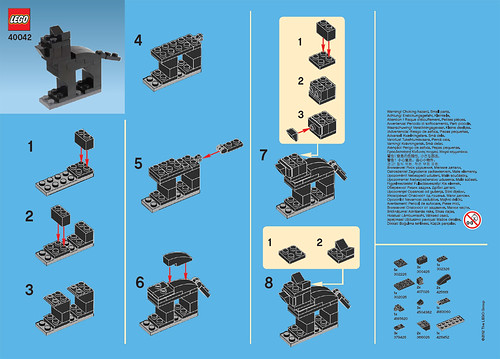LEGO October 2012 MMMB Black Cat Instructions.