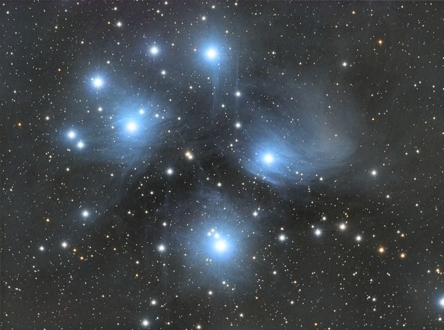 M45 - The Pleiades star cluster