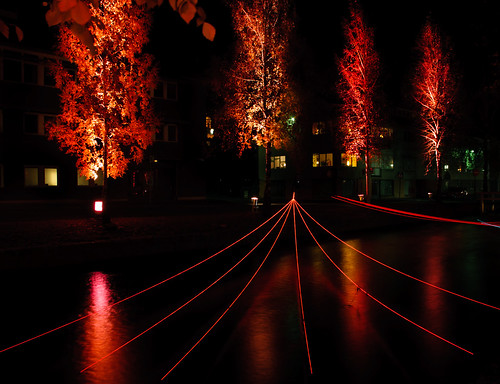 autumn red colour seasons sweden places event alingsås sverige höst nattbilder rött västragötaland nightimage lightsinalingsås