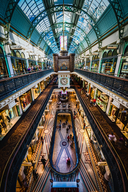 Shopping in the Queen Victoria Building