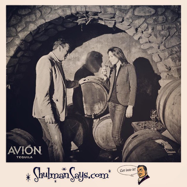 In honor of #NationalTequilaDay, this Sunday; I'd like to toast these two fine individuals - @KennyAustin65 (Founder) and #JennaFagnan (President) of @TequilaAVION - the #OfficialSpirit of @ShulmanSays. ¡Salud! #GetIntoIt #AVION #NationalTequilaDay2016 #W