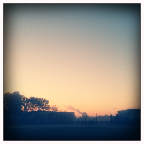 Sunrise by denisperekhrest, 4s, Hipstamaticmorning sky sunrise noflash minsk makebeautiful iphoneography hipstamatic blankofilm 