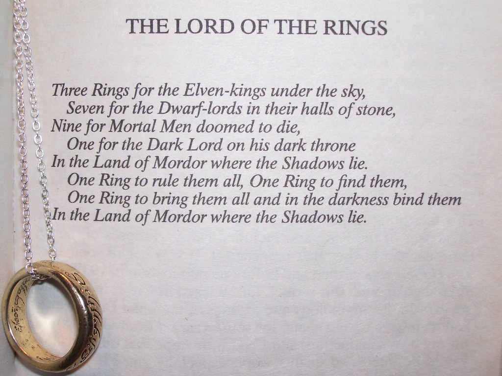 Lord Of The Rings One Ring To Rule Them All Verse Art Print Ubicaciondepersonascdmxgobmx 