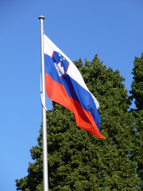 Slovenian flag - Portorož, Slovenia