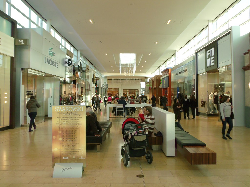 Interior View Of Yorkdale Mall Shopping 