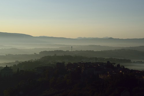 alba paysage sunrise fog colline hills umbria todi nebbia luce landscape skyline