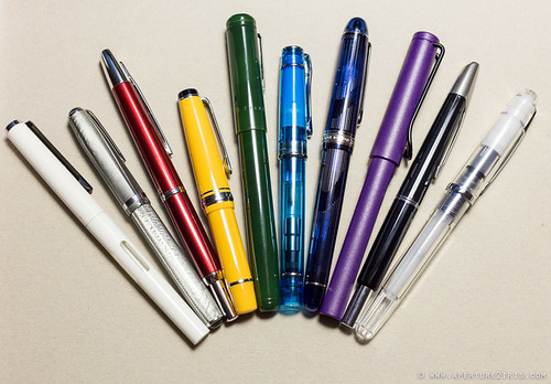 Fountain pen rainbow
