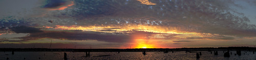 panorama sunrise unitedstates clinton missouri duckhunting trumanlake
