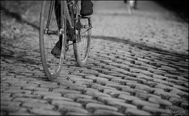 deeply cobbled