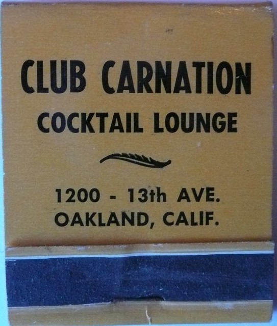 CLUB CARNATION COCKTAIL LOUNGE OAKLAND CALIF