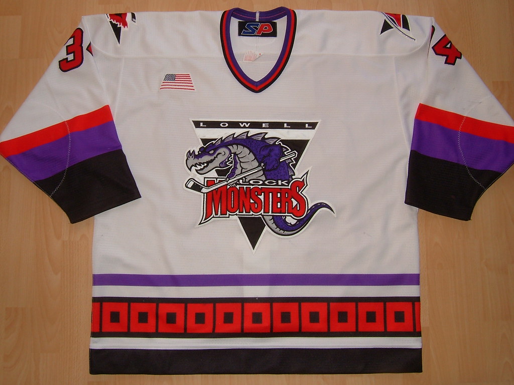Authentic Lowell Lock Monsters Jersey Bauer Sz52