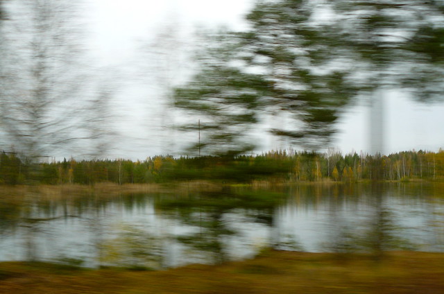 Entre Helsinki et Olkiluoto, Finlande, en car (photo Georges Cingal)