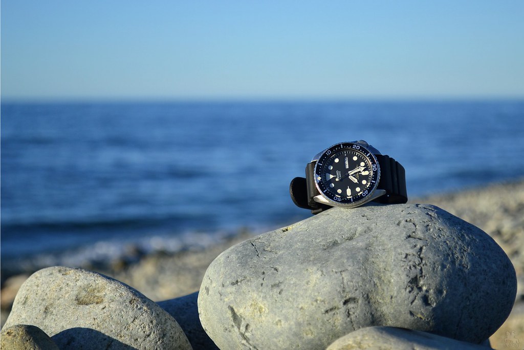 Seiko 7C43-7000 on Z22 Flat: At the beach - on the stones | Flickr