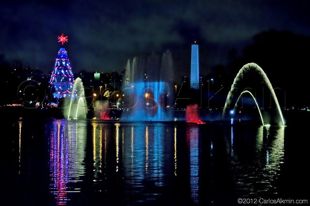 Natal Iluminado de São Paulo - Fonte do Parque Ibirapuera
