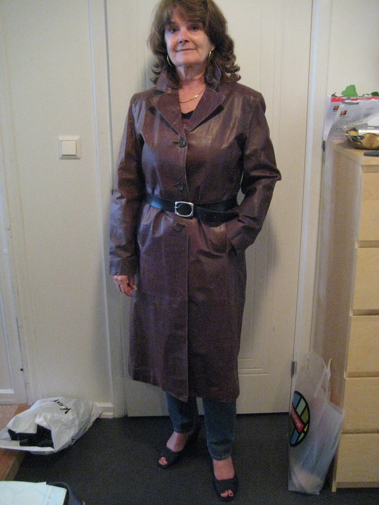 Leather coat Leather coat Lena Leder Flickr