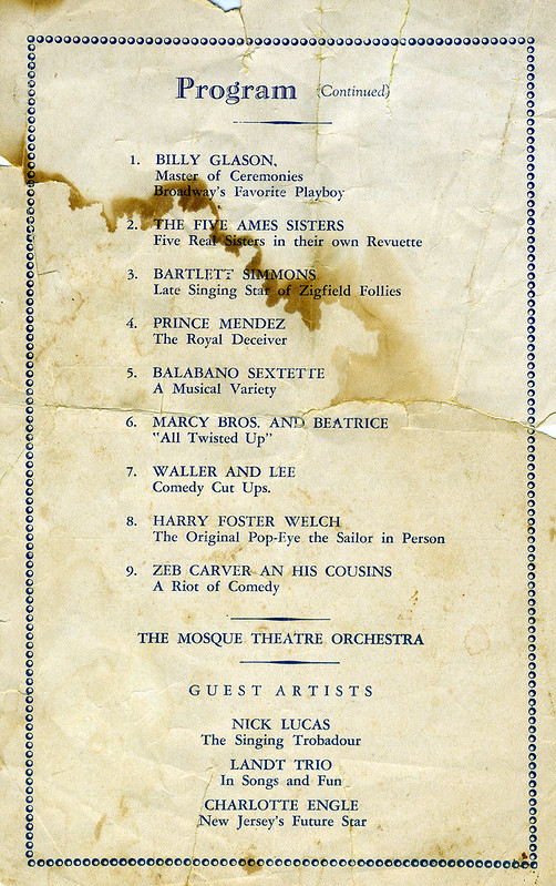 Program Page - 1939