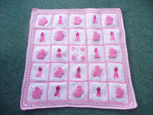 What a pretty Blanket and how kind of you 'jean nock' to make this one for us.  Think Pink (7).